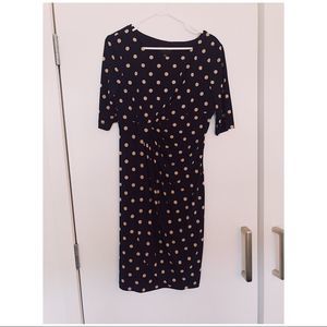 50’s Style Polka Dot Knee Length Dress